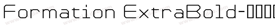 Formation ExtraBold字体转换